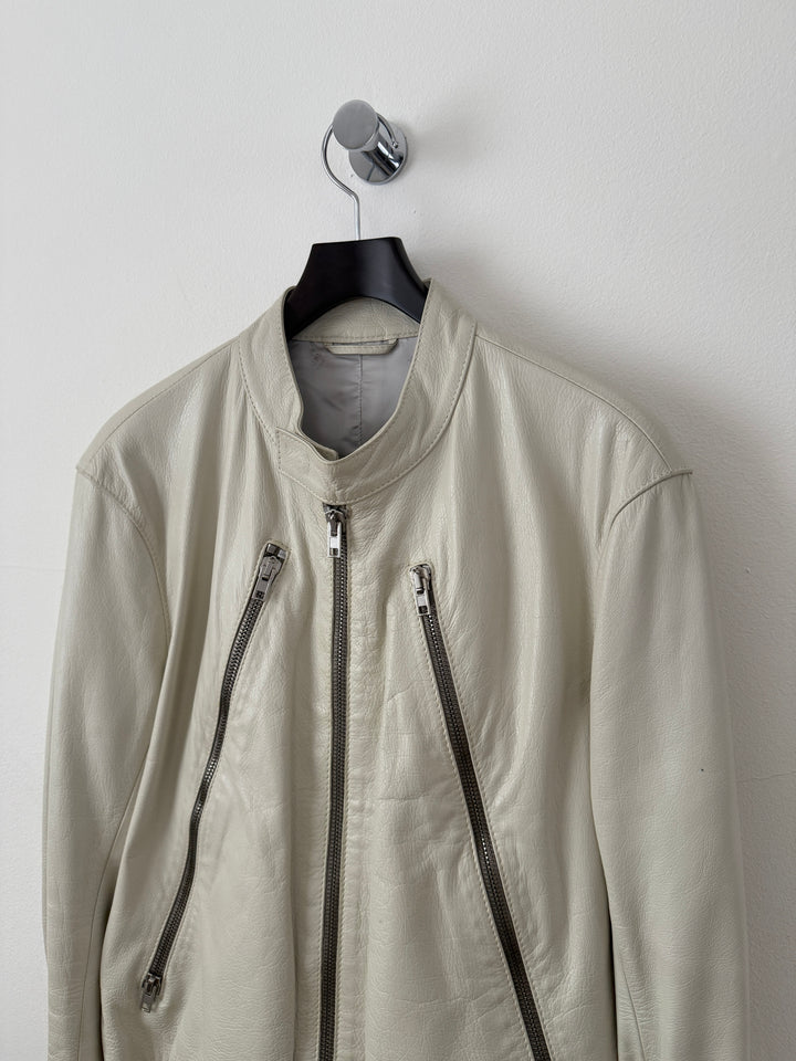 2007 5 Zip Leather Moto Jacket