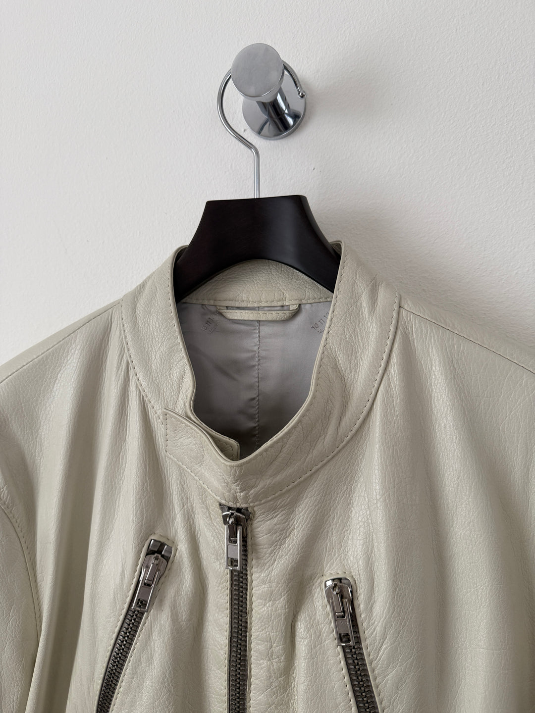 2007 5 Zip Leather Moto Jacket