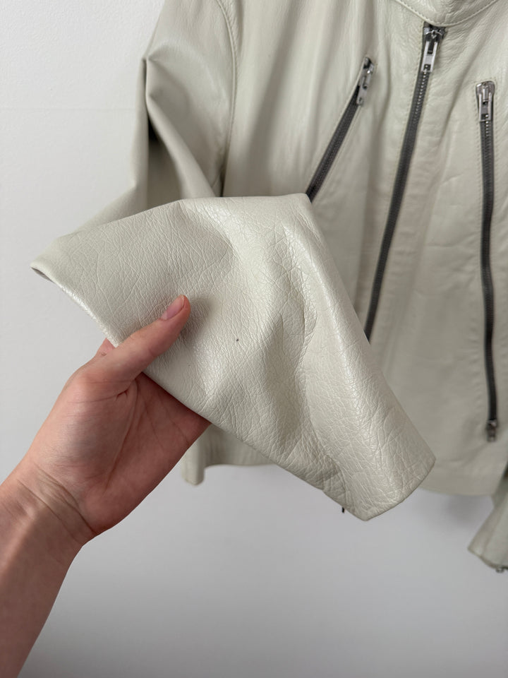 2007 5 Zip Leather Moto Jacket