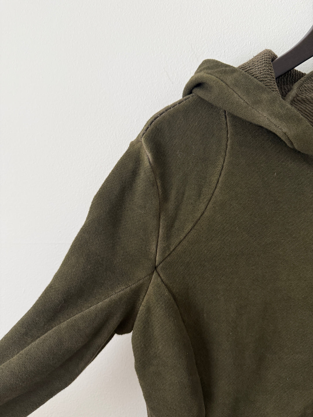 Olive Zip Up Hoodie