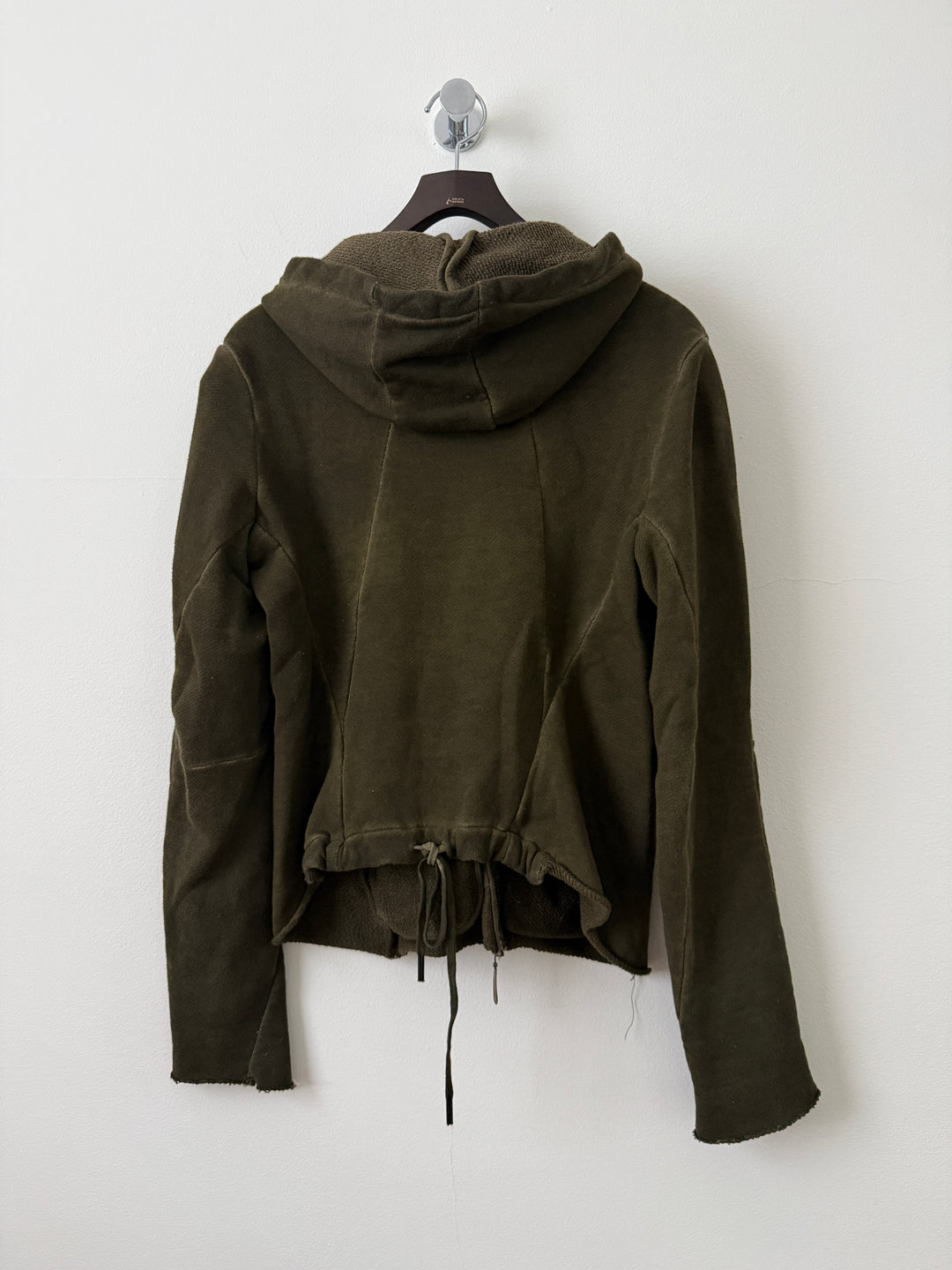 Olive Zip Up Hoodie