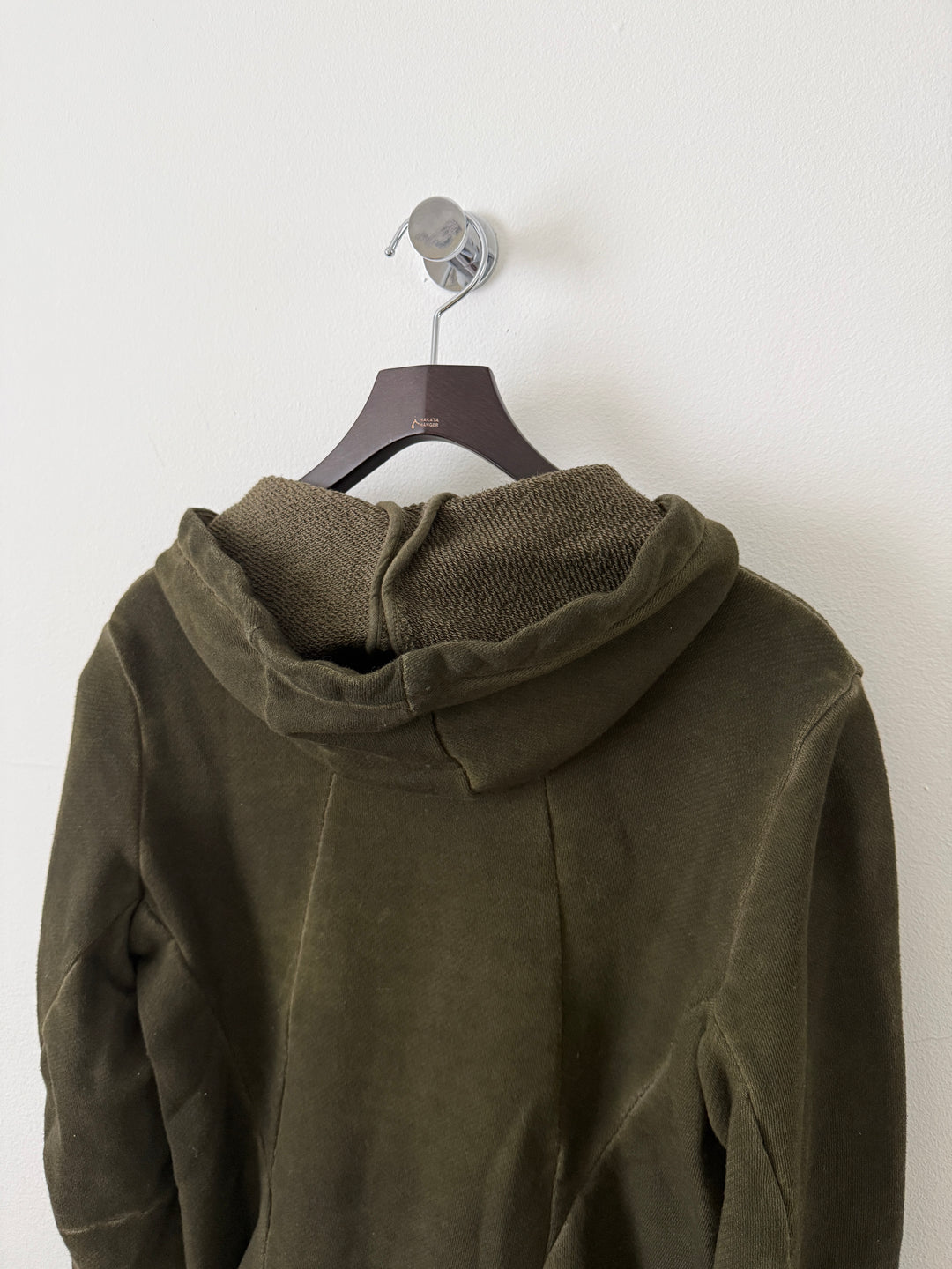 Olive Zip Up Hoodie