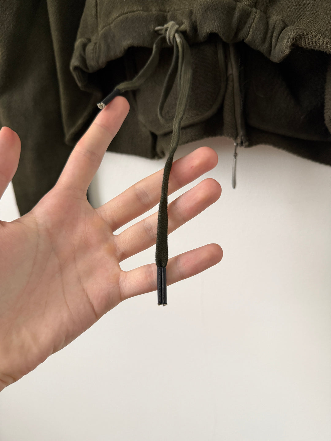 Olive Zip Up Hoodie