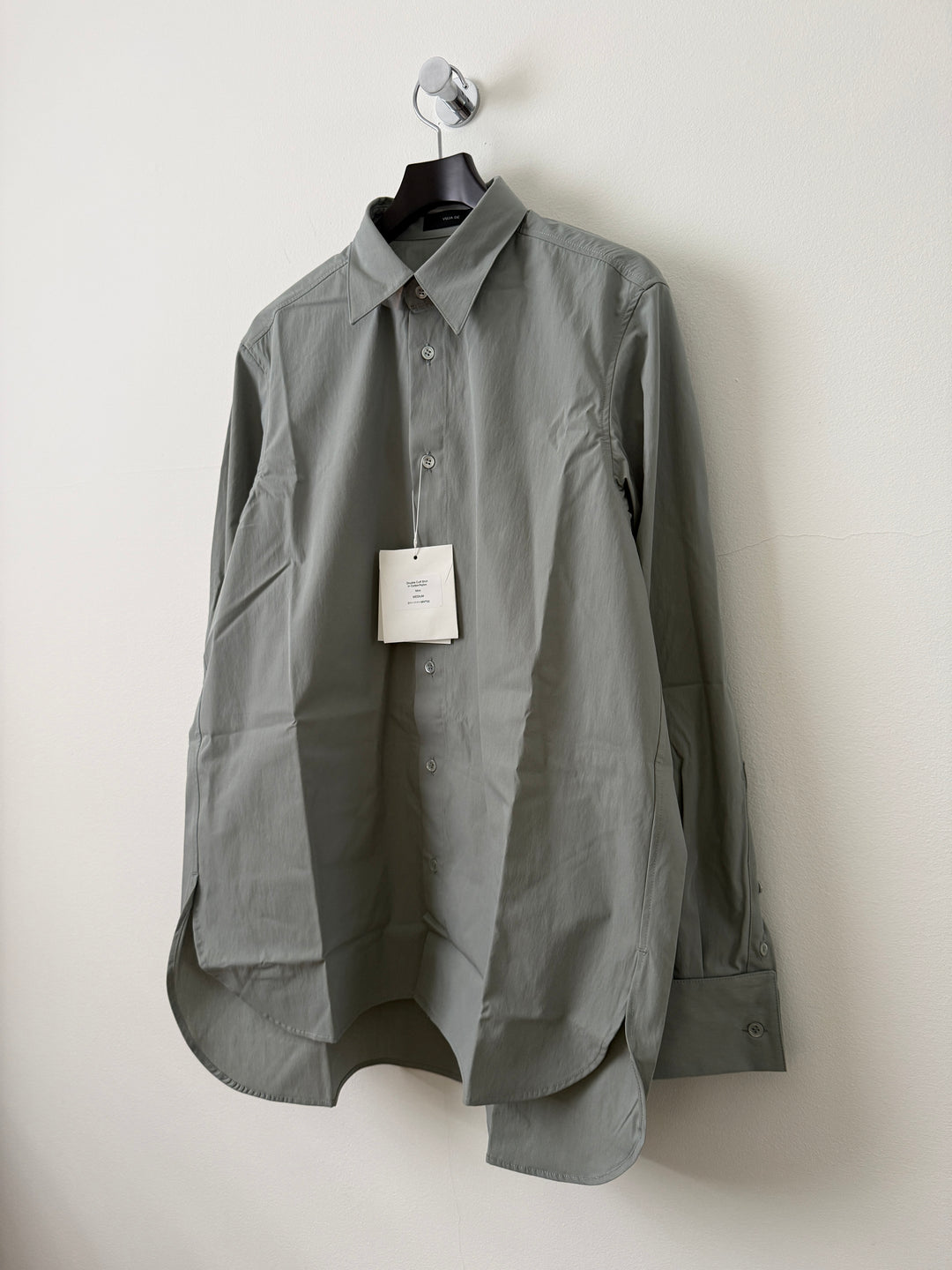 Double Cuff Shirt in Cotton/Nylon