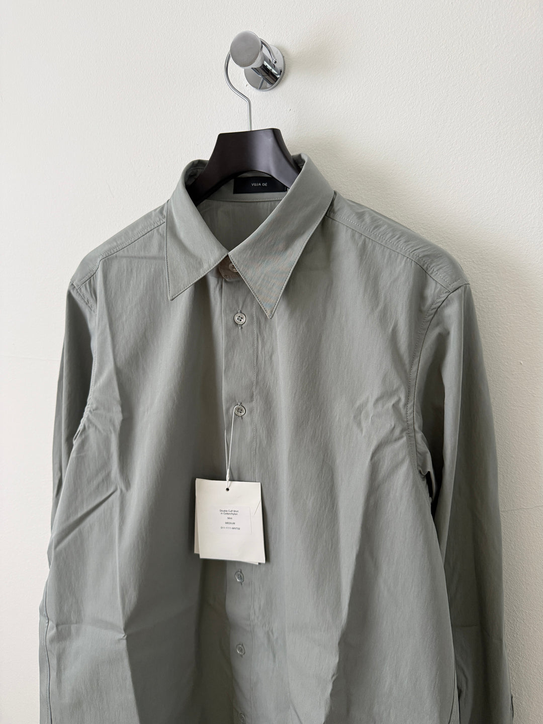 Double Cuff Shirt in Cotton/Nylon