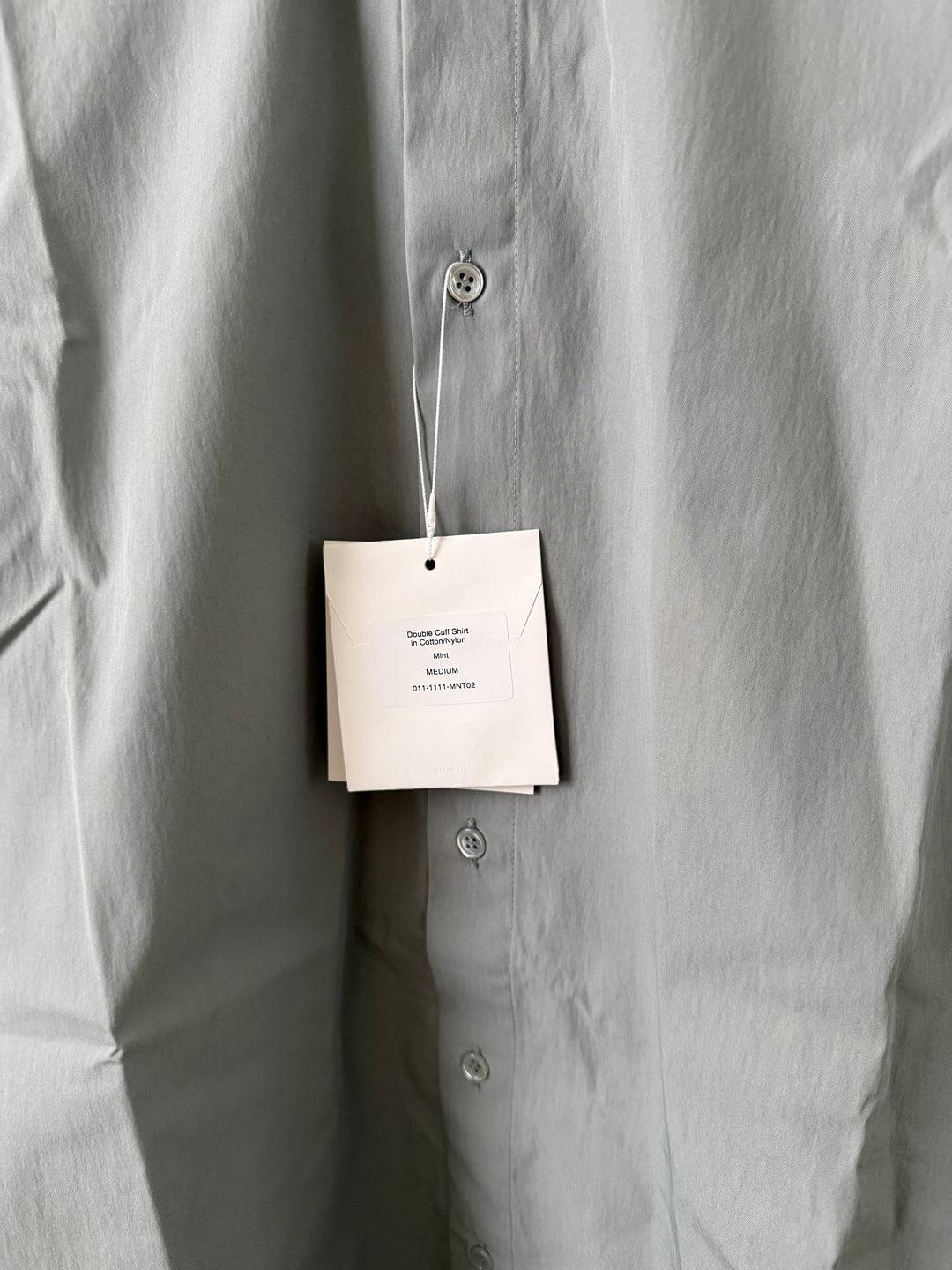 Double Cuff Shirt in Cotton/Nylon