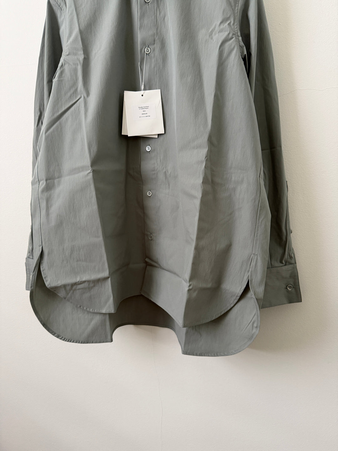 Double Cuff Shirt in Cotton/Nylon