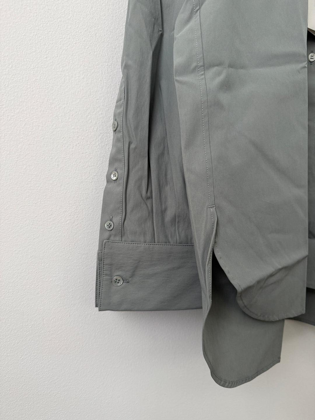Double Cuff Shirt in Cotton/Nylon