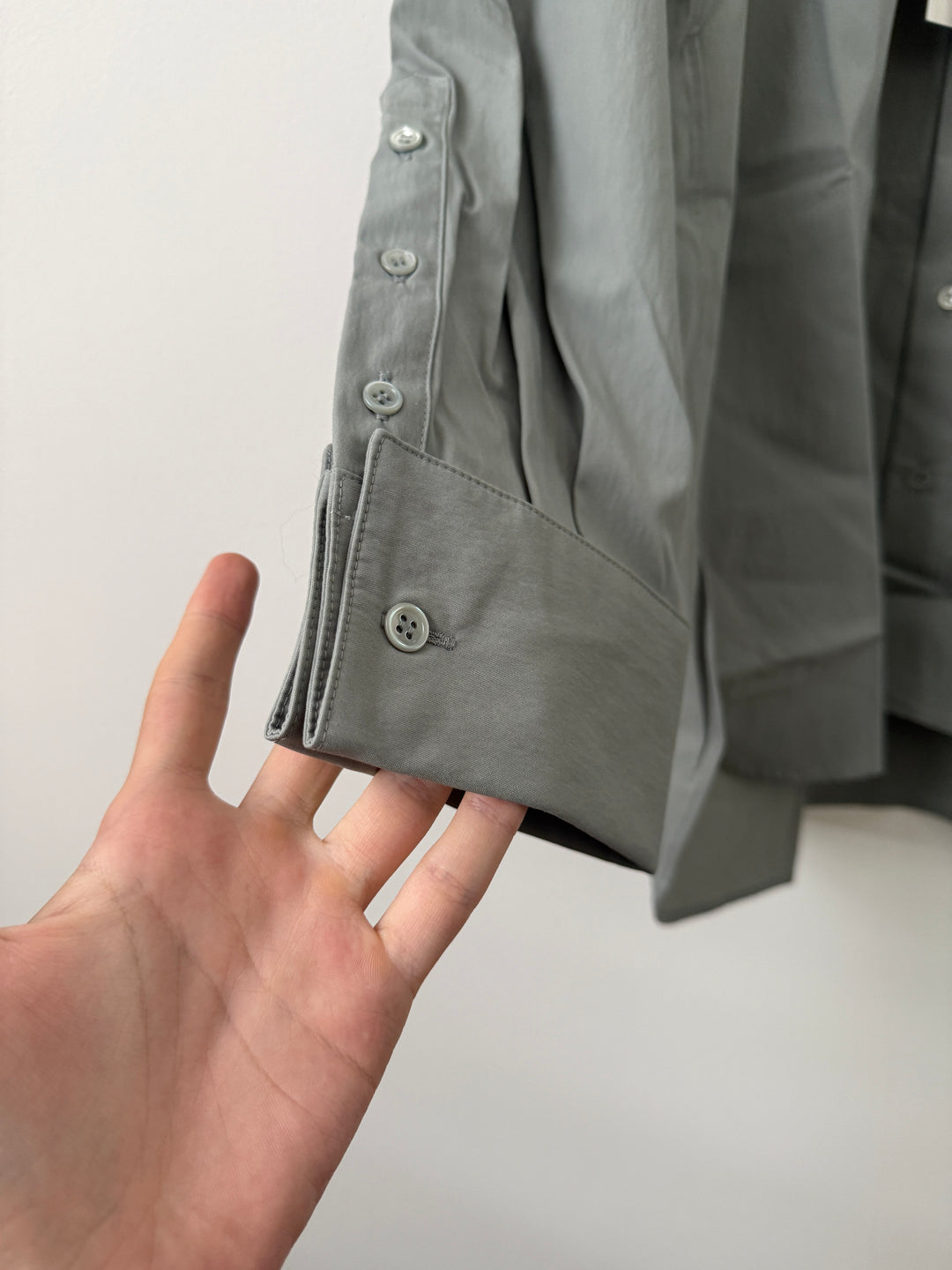Double Cuff Shirt in Cotton/Nylon
