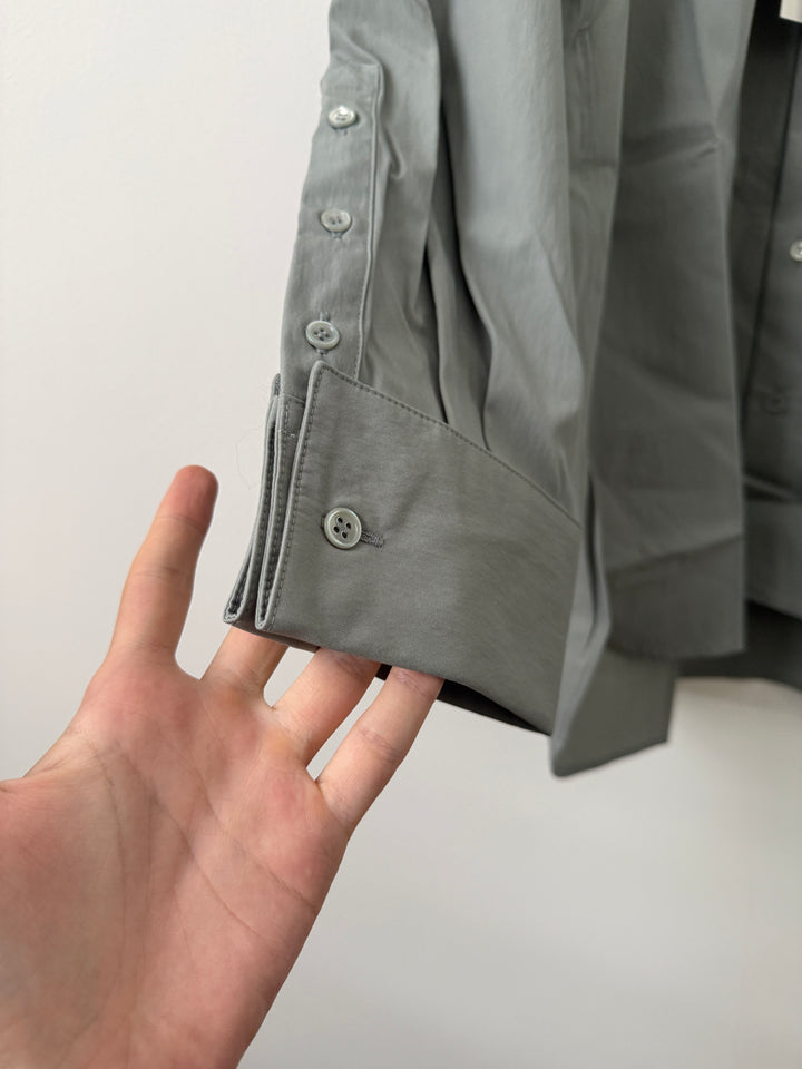 Double Cuff Shirt in Cotton/Nylon