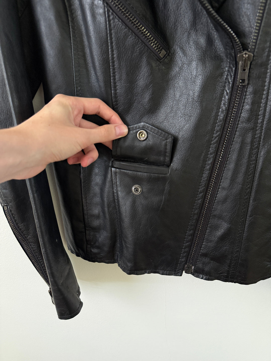 2013 Calf Leather Biker Jacket