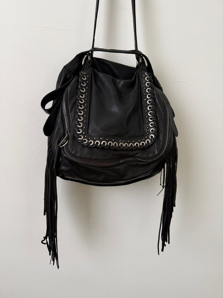 Leather Fringe Bag