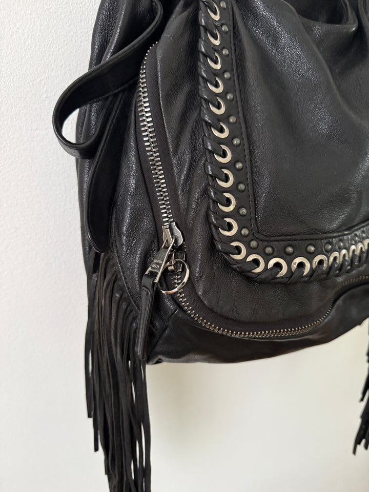 Leather Fringe Bag