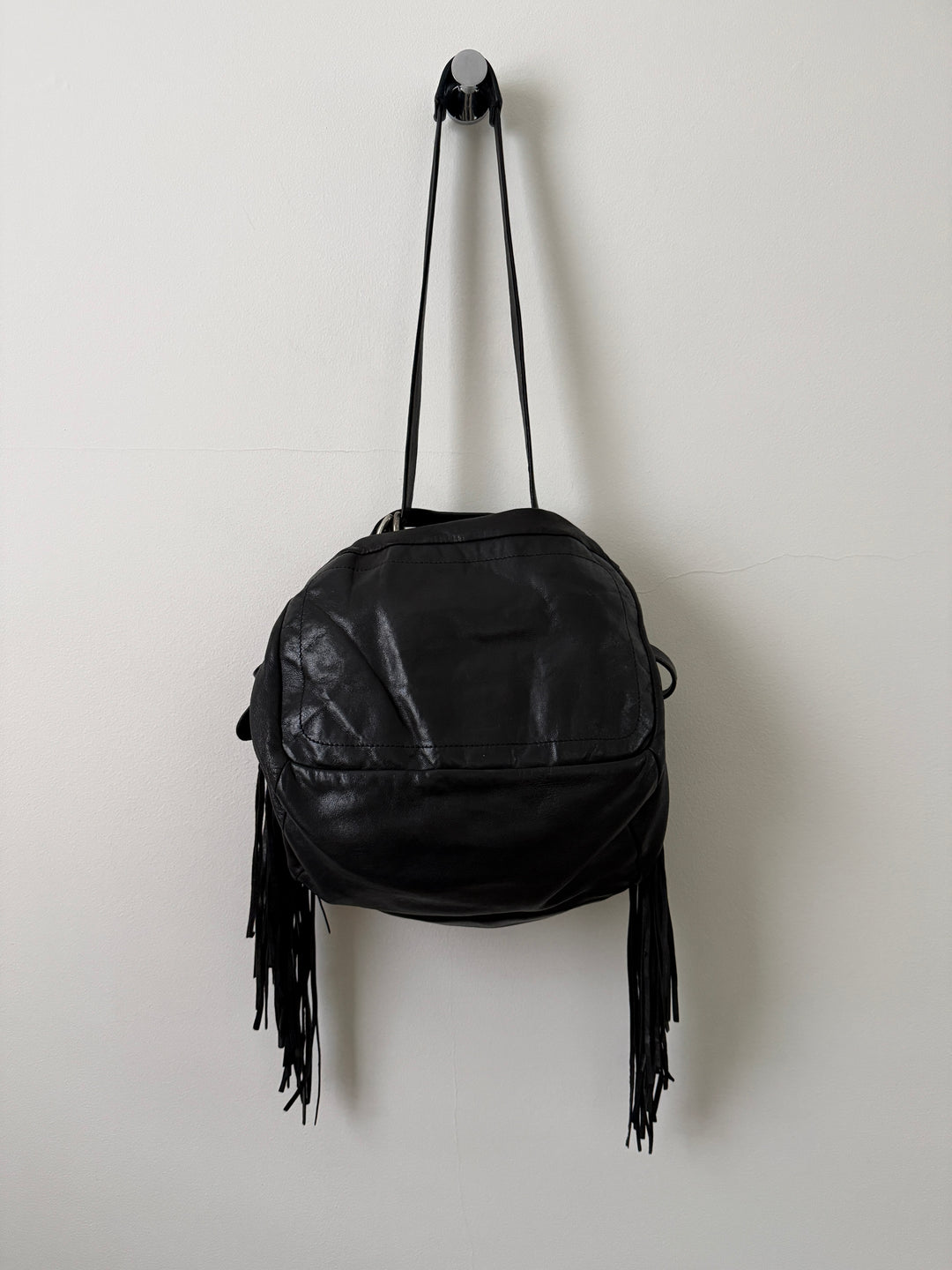 Leather Fringe Bag