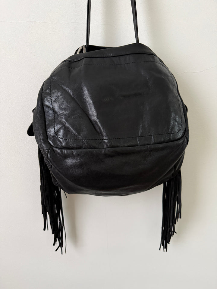 Leather Fringe Bag