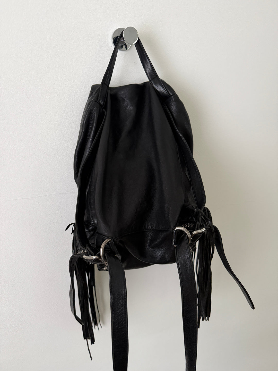 Leather Fringe Bag