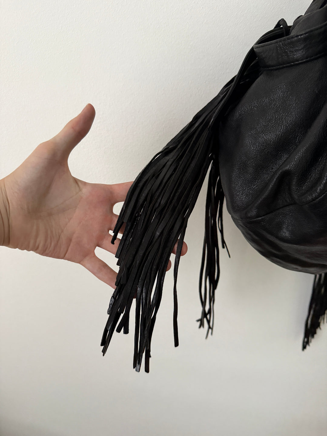 Leather Fringe Bag