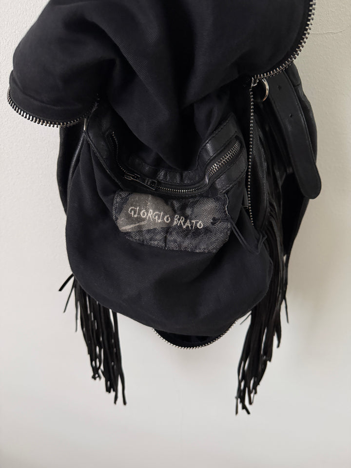 Leather Fringe Bag