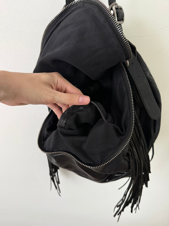 Leather Fringe Bag