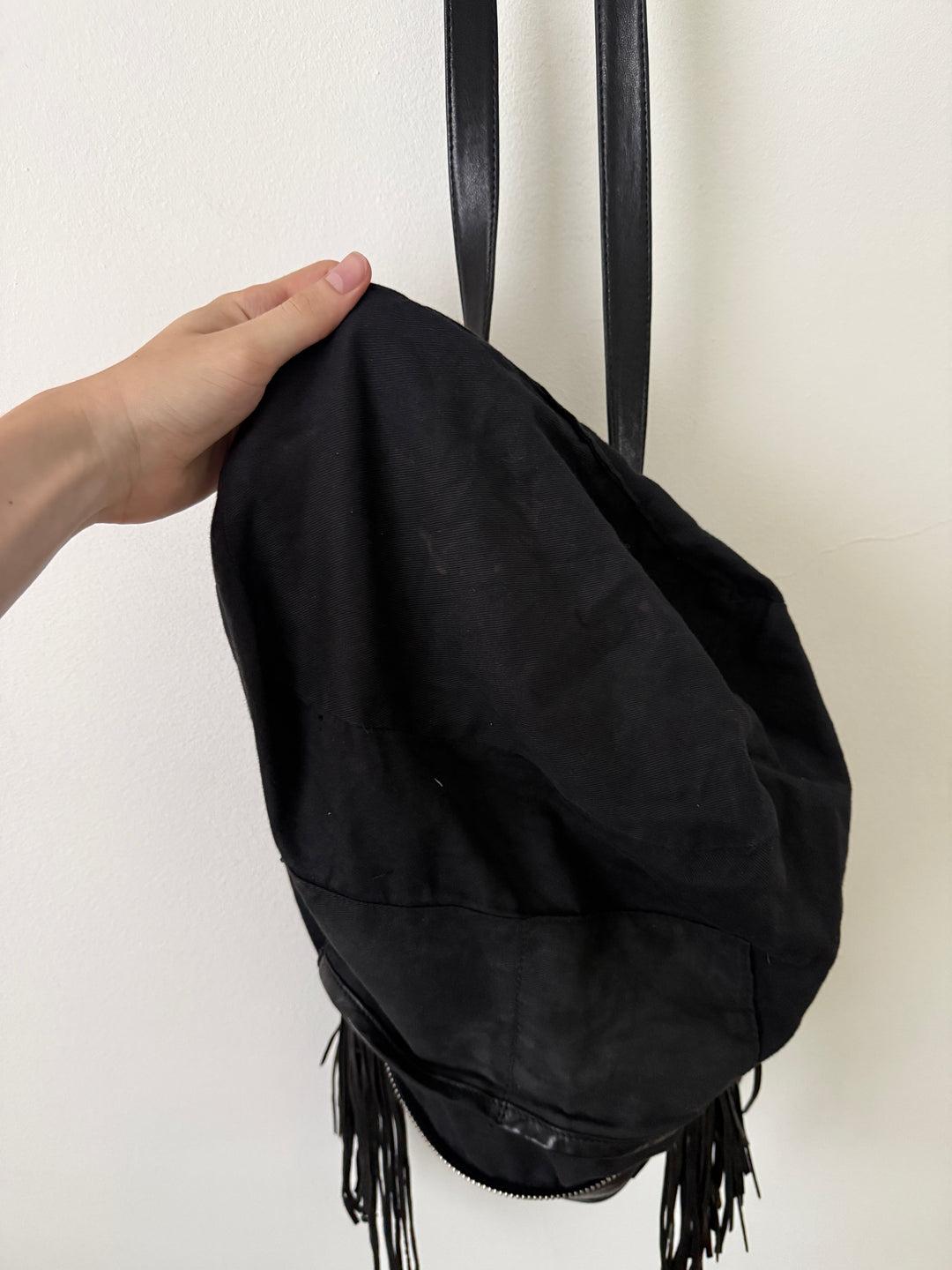 Leather Fringe Bag