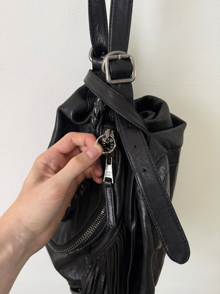 Leather Fringe Bag