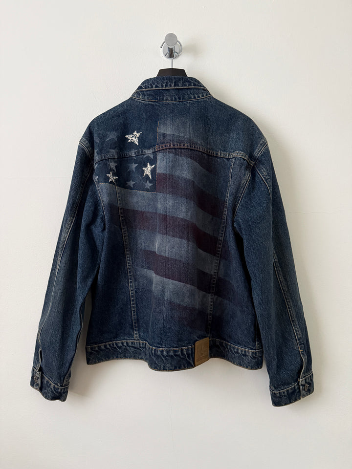 American Flag Denim Jacket