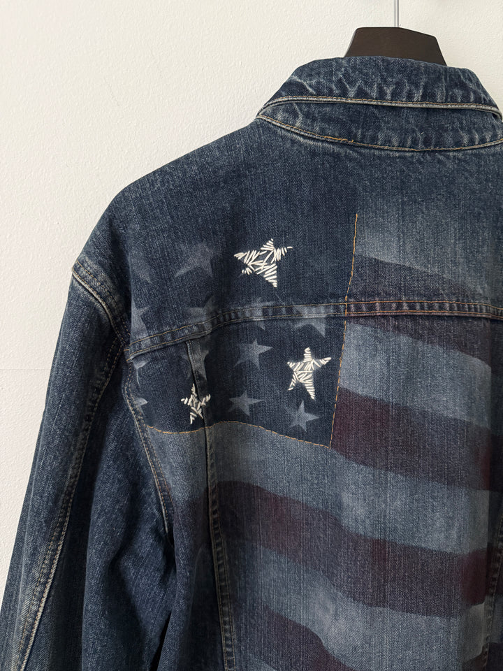 American Flag Denim Jacket