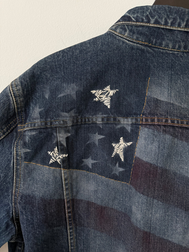 American Flag Denim Jacket