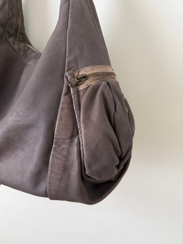 Leather Hobo Bag