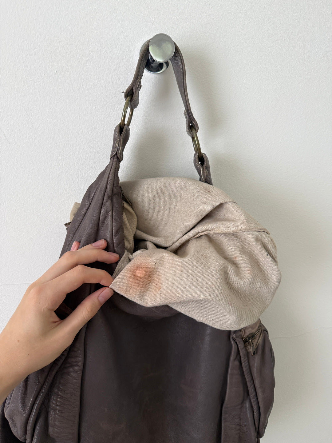 Leather Hobo Bag
