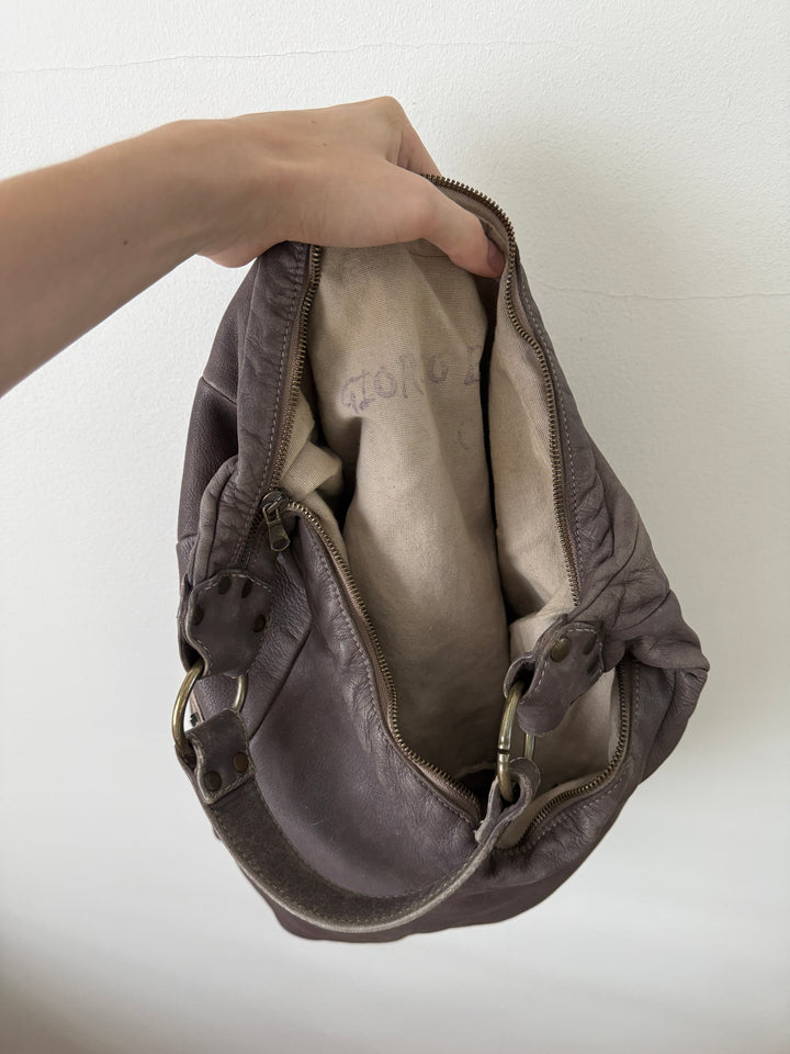 Leather Hobo Bag
