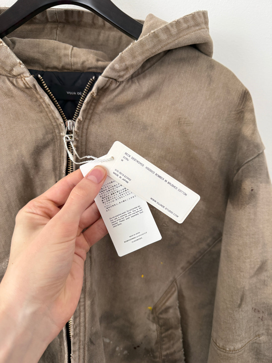 Beck Destroyed Hooded Bomber