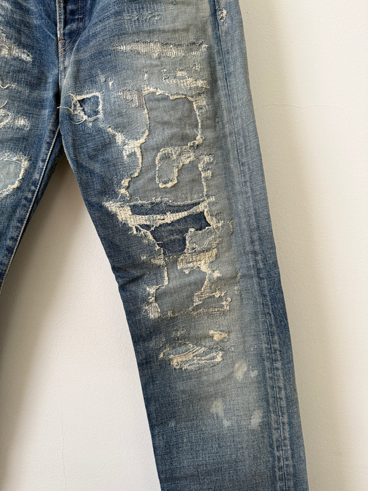 Japanese Boro Repair The Daze 2 Seno Denim Jeans