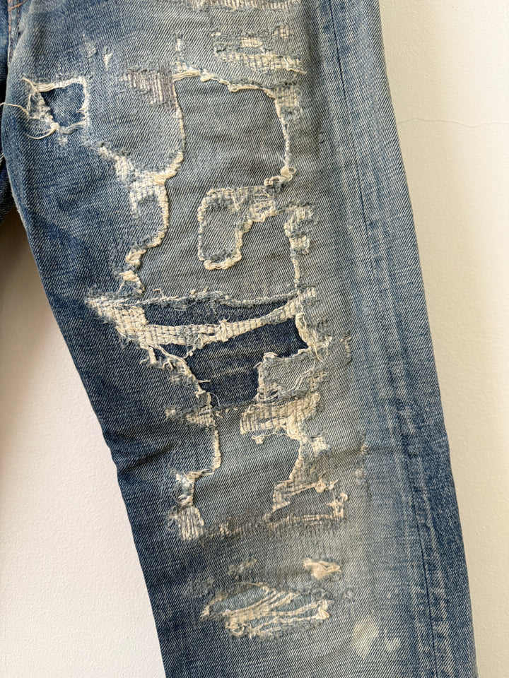 Japanese Boro Repair The Daze 2 Seno Denim Jeans