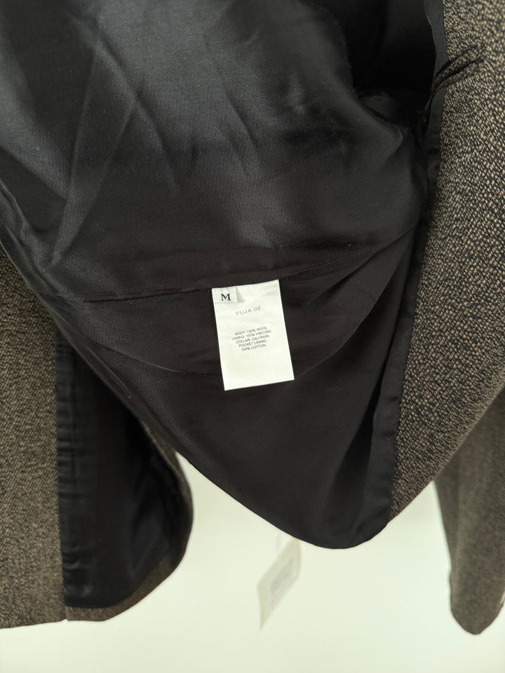 Relaxed Jacket in Wool/Leather