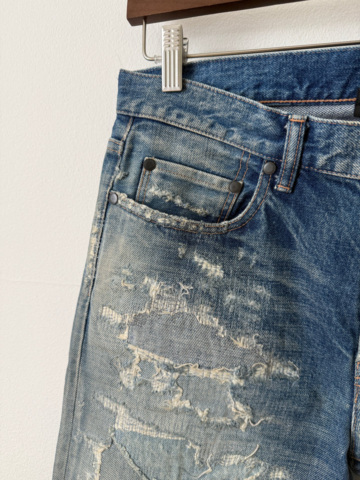 Japanese Boro Repair The Daze 2 Seno Denim Jeans