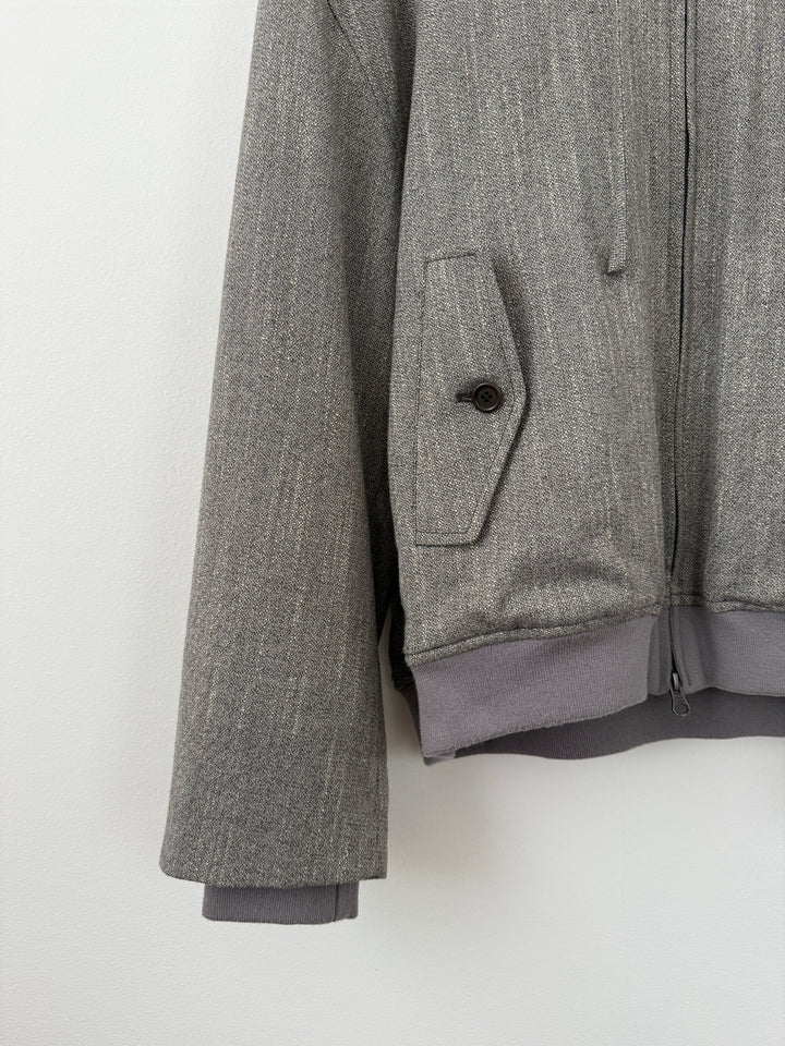 Wool Tweed Hooded Jumper
