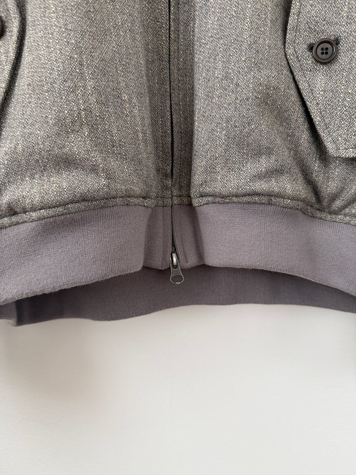 Wool Tweed Hooded Jumper