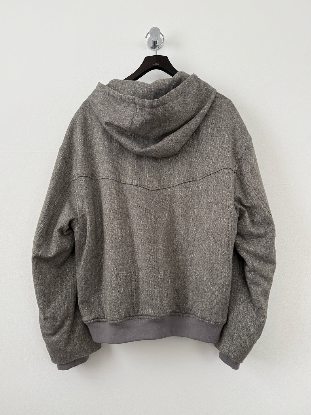 Wool Tweed Hooded Jumper