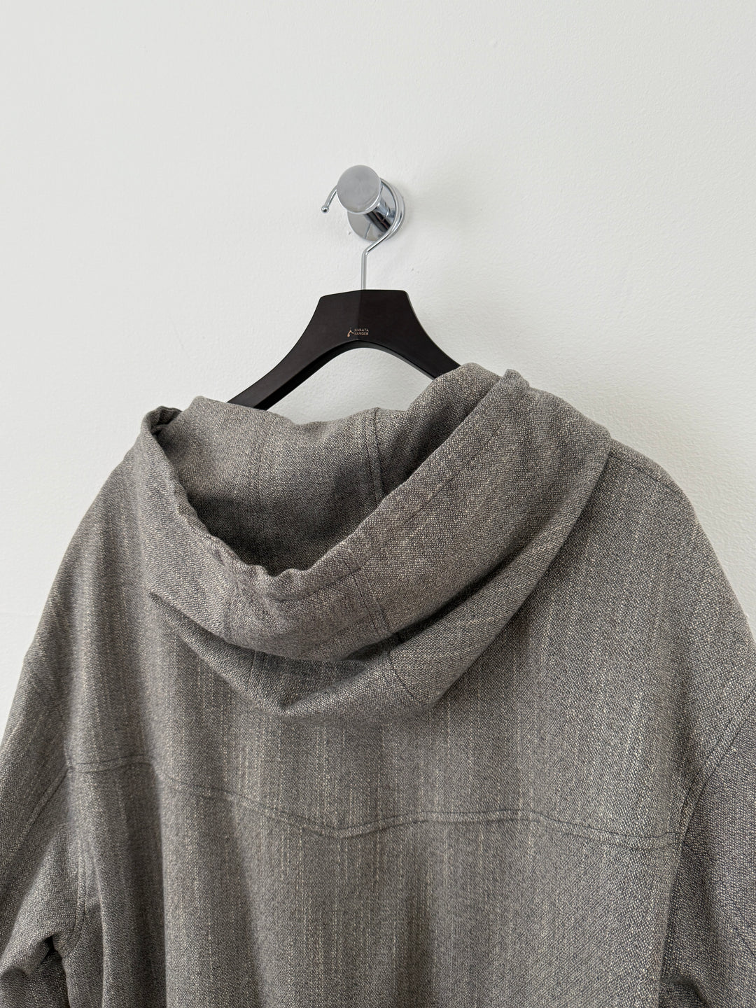 Wool Tweed Hooded Jumper