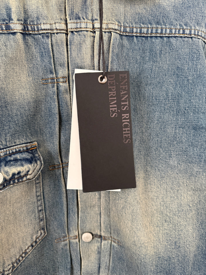 Distressed Lined Denim Jacket