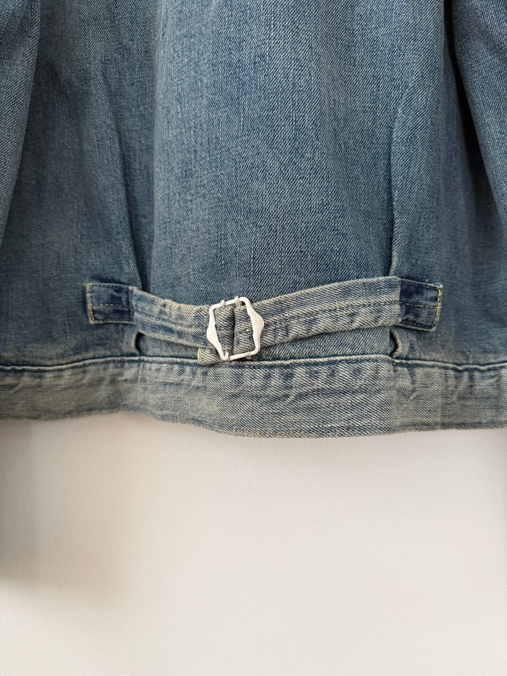 Distressed Lined Denim Jacket