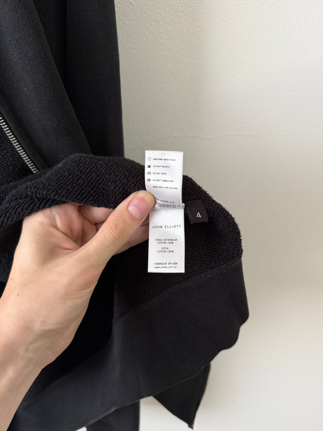 Black Zip Up Hoodie