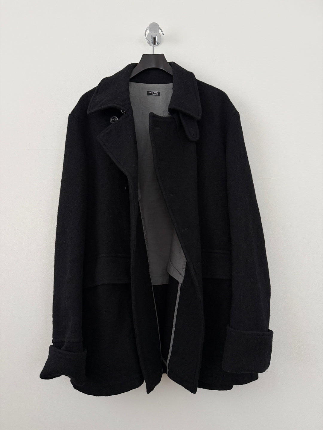 Wool Military Double Breasted Overcoat