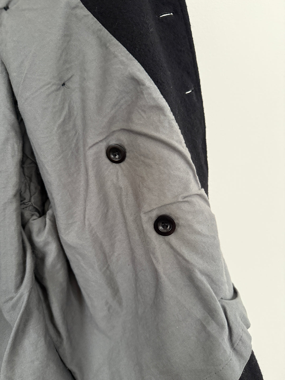 Wool Military Double Breasted Overcoat
