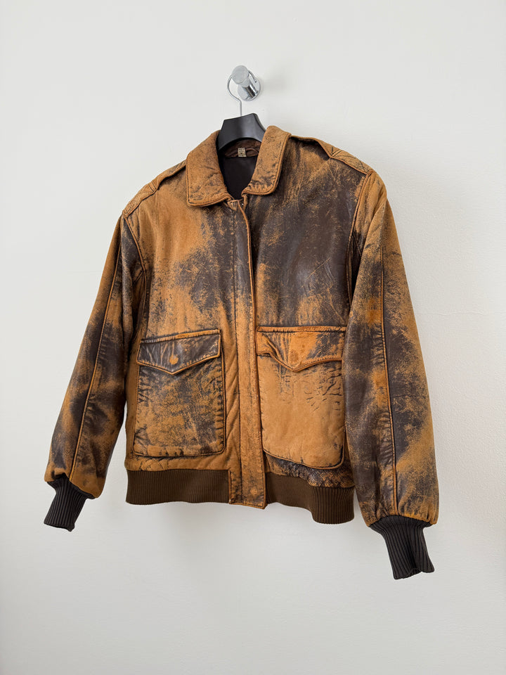 Leather Bomber Jacket