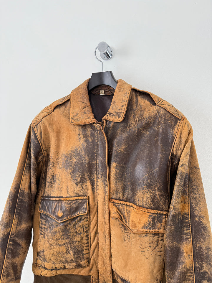 Leather Bomber Jacket