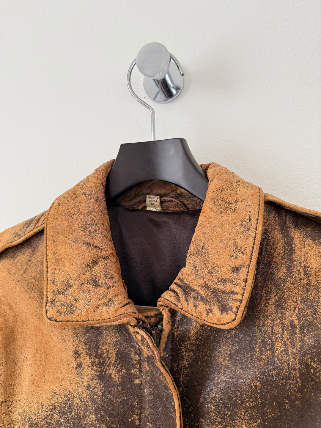 Leather Bomber Jacket