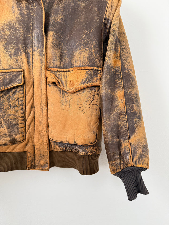 Leather Bomber Jacket