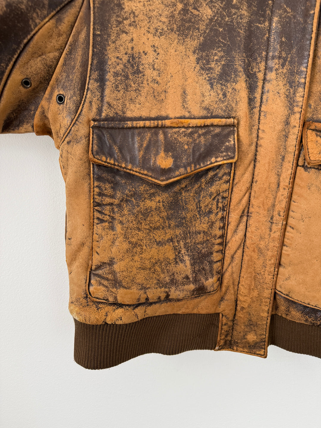 Leather Bomber Jacket